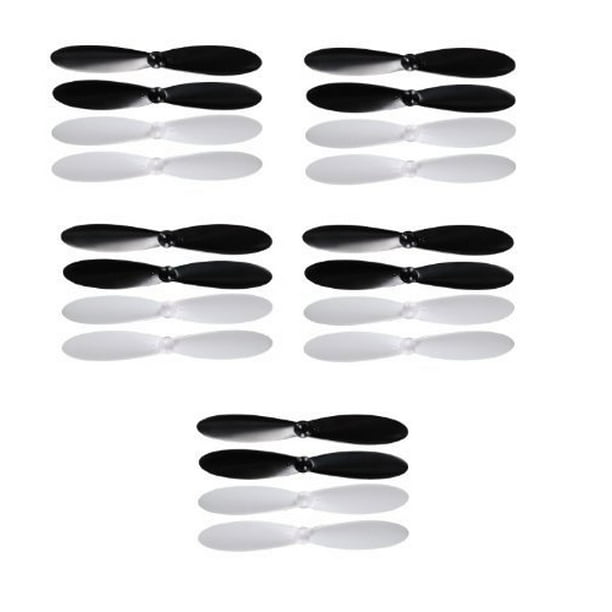 Hubsan X4 H107D Black Orange Propeller Blades Props 5x Propellers 3 Pack